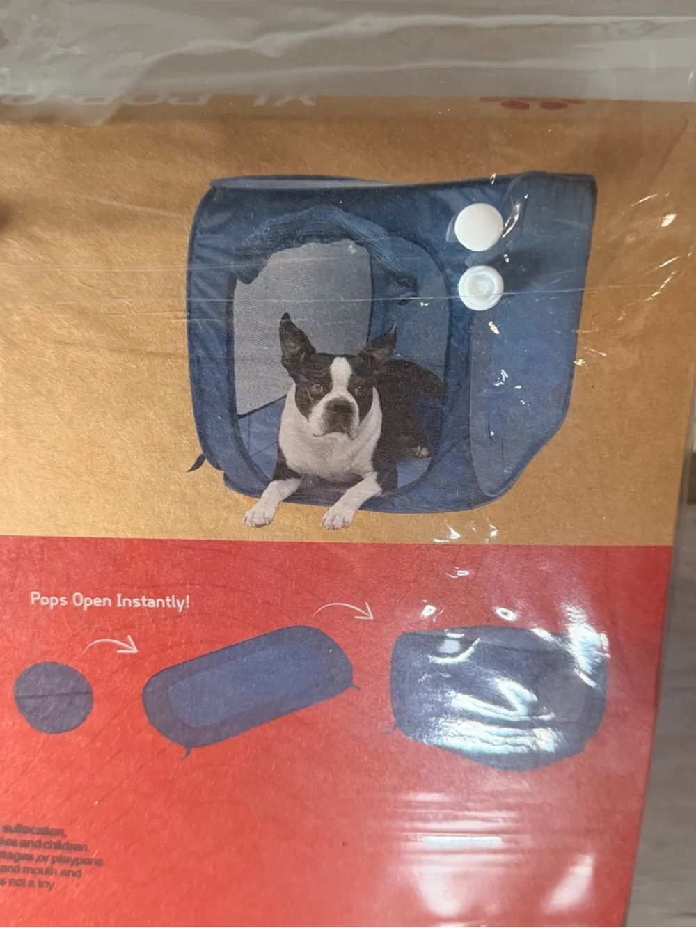 XL Pop-Open Kennel - Navy Blue